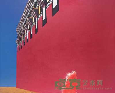冯斌 2006年作 红墙系列之2006—2 130×160cm